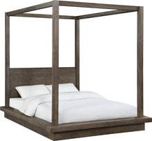 Marlborough Wood Canopy Bed in Dark Pine - View 4