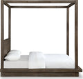 Marlborough Wood Canopy Bed in Dark Pine