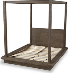 Marlborough Wood Canopy Bed in Dark Pine - View 7