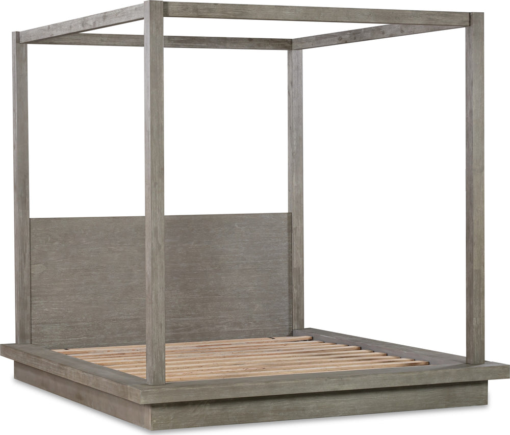Marlborough Wood Canopy Bed in Mineral - View 7