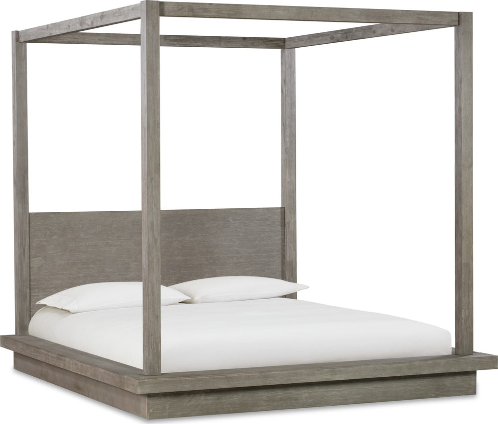 Marlborough Wood Canopy Bed in Mineral - View 9