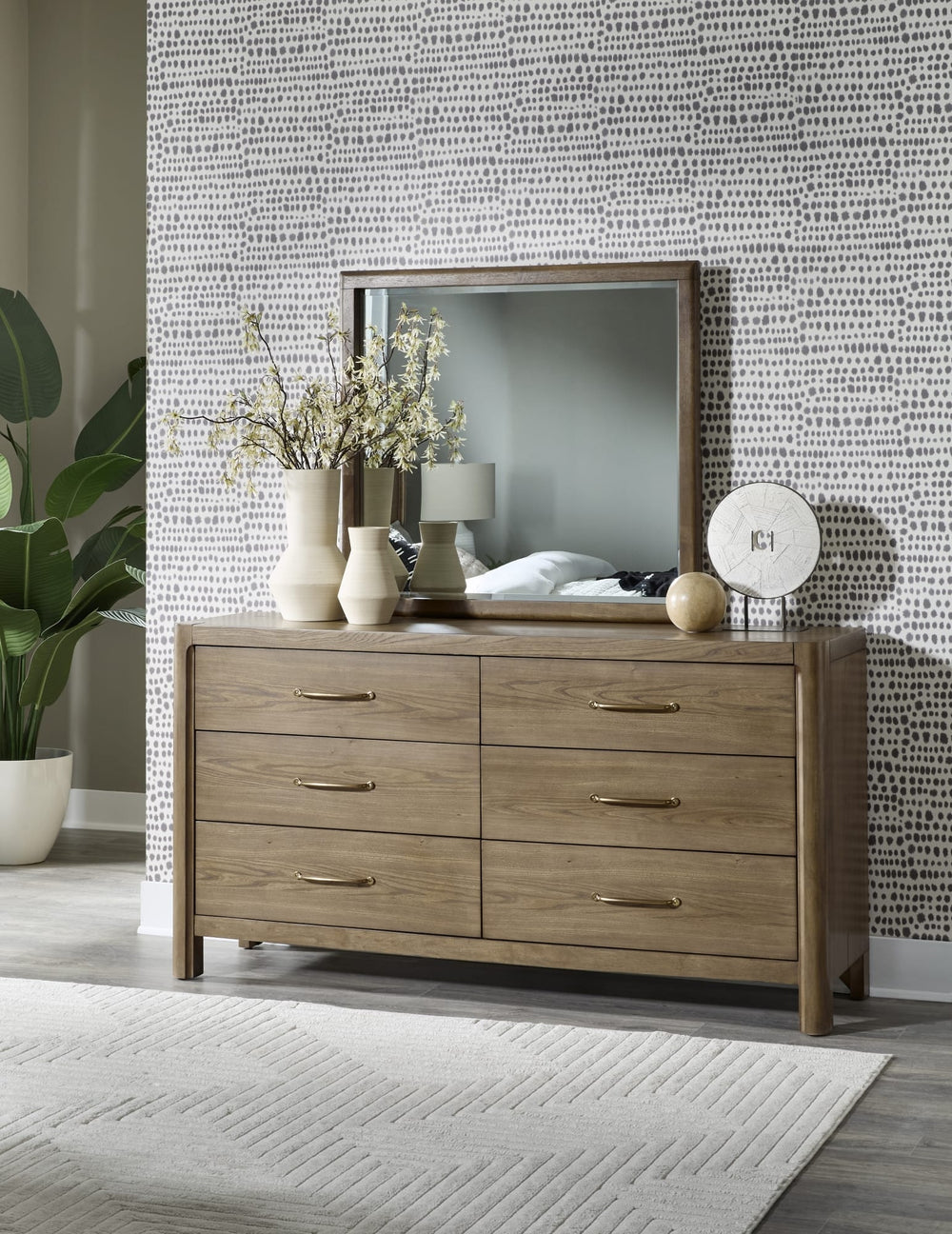 Morrison Dresser Mirror - Claystone - View 2