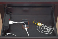 Newport Charging Station Nightstand in Espresso - View 2