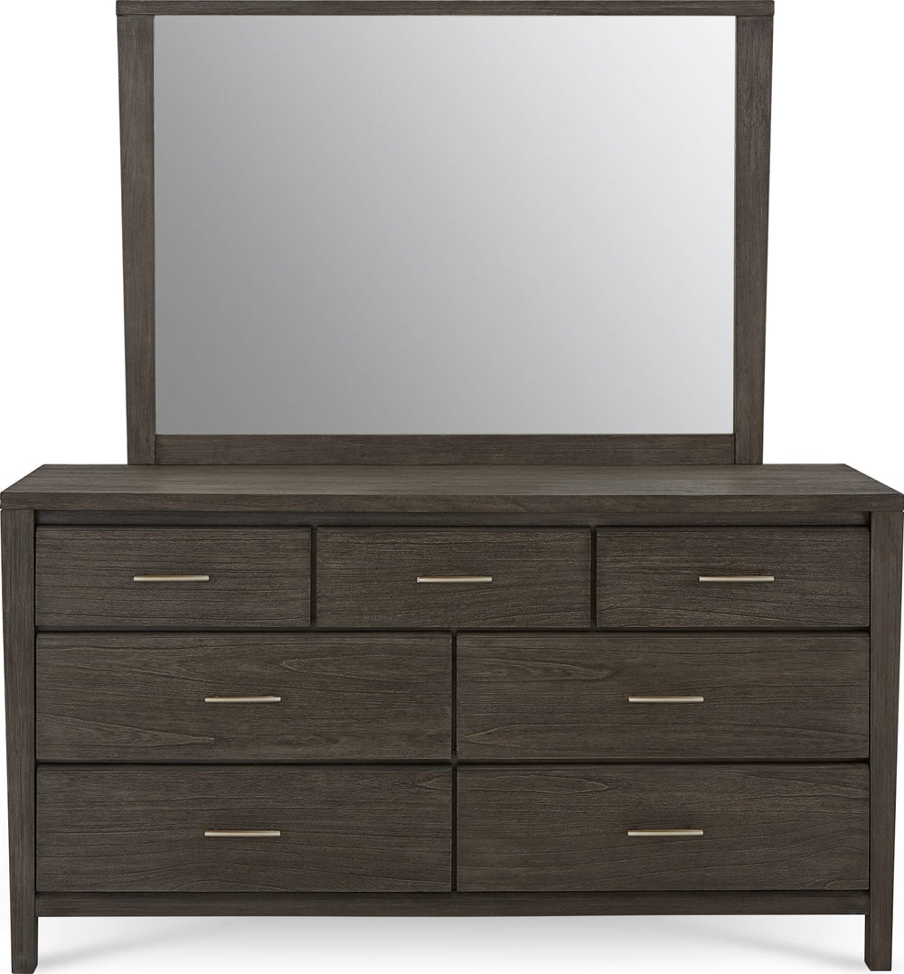 Newport Dresser Mirror in Sharkskin - View 5