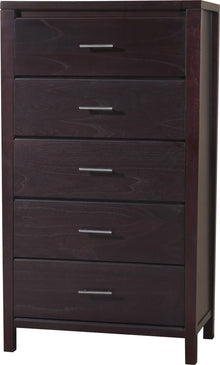 Newport Five Drawer Chest in Espresso - View 10