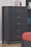 Newport Five Drawer Chest in Espresso