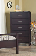 Newport Five Drawer Chest in Espresso