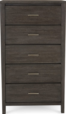 Newport Five Drawer Chest in Sharkskin - View 5