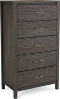 Newport Five Drawer Chest in Sharkskin