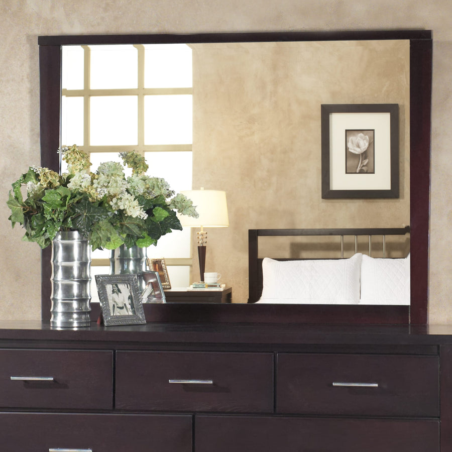 Newport Landscape Mirror In Espresso