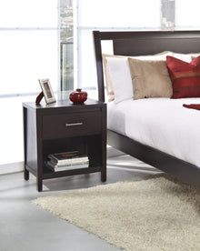 Newport One Drawer Nightstand in Espresso - View 10