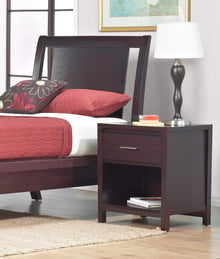 Newport One Drawer Nightstand in Espresso - View 9