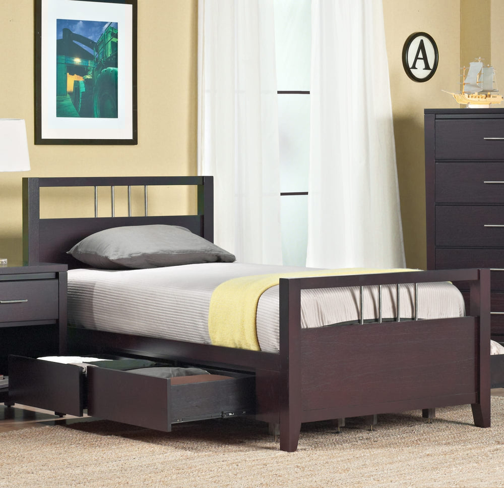 Newport Platform Storage Bed in Espresso - View 2