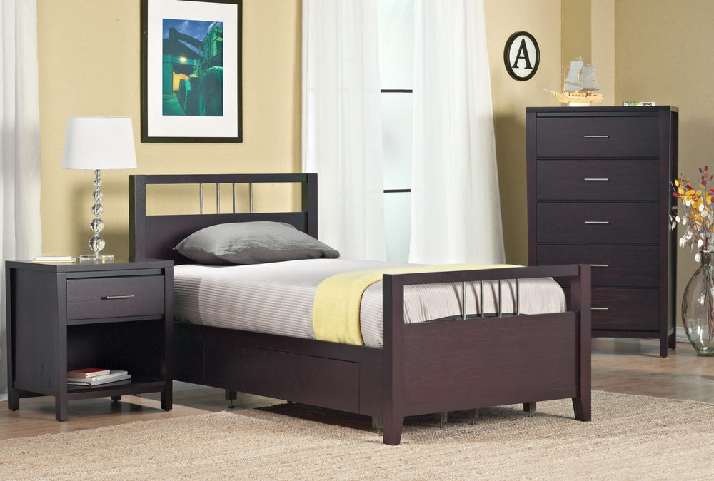 Newport Platform Storage Bed in Espresso - View 4
