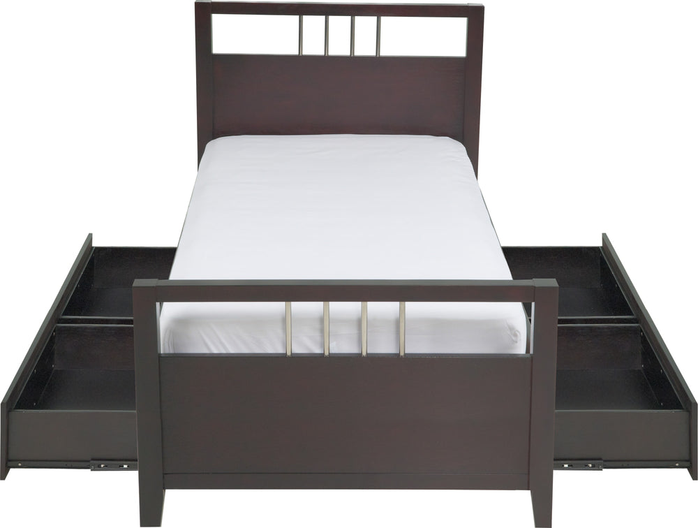 Newport Platform Storage Bed in Espresso - View 7