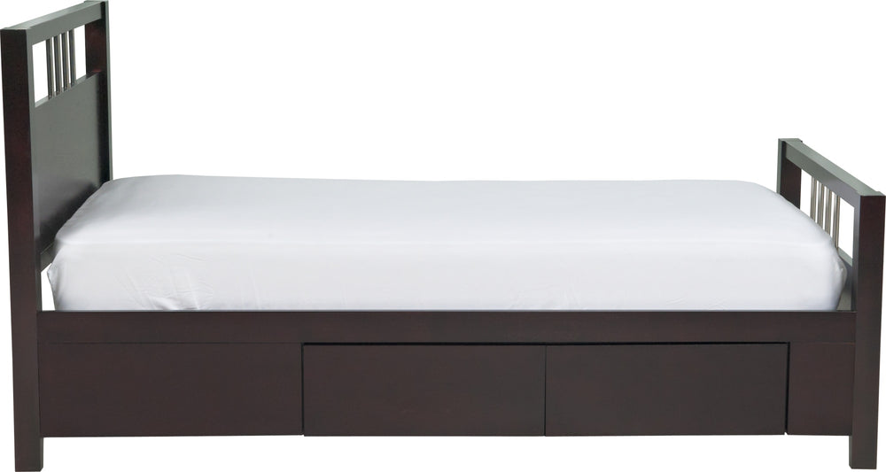 Newport Platform Storage Bed in Espresso - View 8