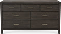 Newport Seven Drawer Dresser in Sharkskin