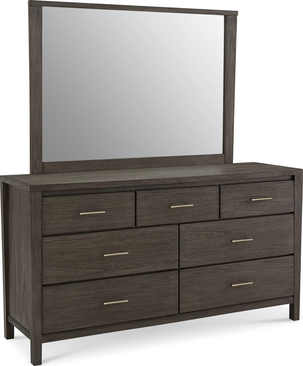 Newport Seven Drawer Dresser in Sharkskin - View 9