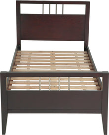 Newport Wood Platform Bed in Espresso - View 9