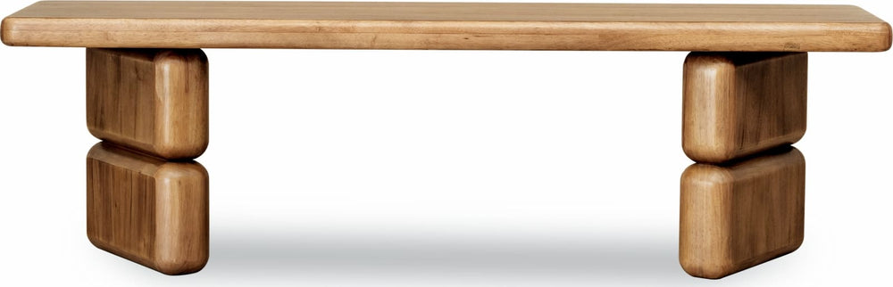 Norfolk Acacia Wood Dining Bench in Lioness - View 3