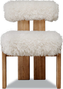 Norfolk Dining Accent Chair in Sheepskin and Lioness - View 2
