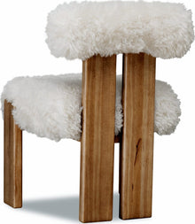 Norfolk Dining Accent Chair in Sheepskin and Lioness - View 6