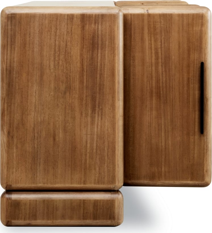 Norfolk Four Door Acacia Wood Sideboard in Lioness - View 6