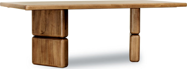 Norfolk Rectangular Acacia Wood Dining Table in Lioness - View 5