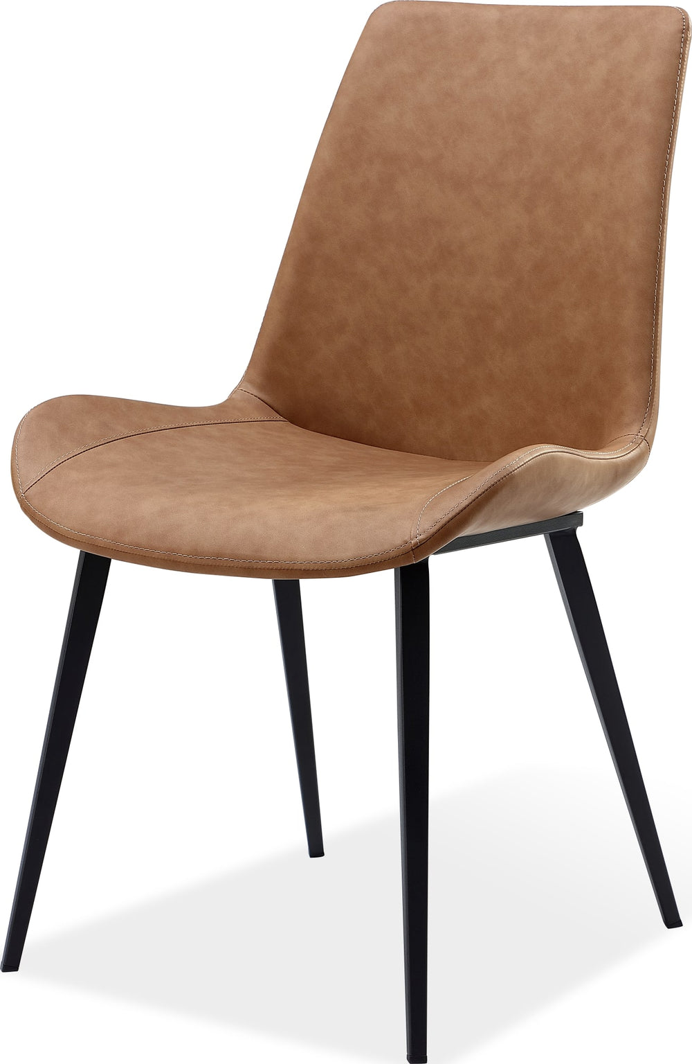 Northbrook Upholstered Dining Chair in Buckskin Synthetic Leather and Black - View 4