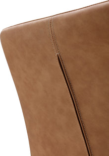 Northbrook Upholstered Dining Chair in Buckskin Synthetic Leather and Black - View 8