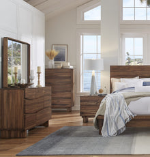 Oceanside Six Drawer Solid Wood Dresser in Natural Sengon - View 2