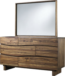 Oceanside Six Drawer Solid Wood Dresser in Natural Sengon - View 4