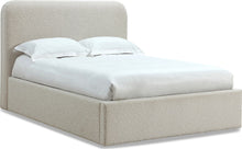Off-White Upholstered Platform Bed in Ricotta Boucle (2026) - View 5