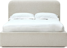 Off-White Upholstered Platform Bed in Ricotta Boucle (2026) - View 6