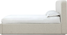 Off-White Upholstered Platform Bed in Ricotta Boucle (2026) - View 7