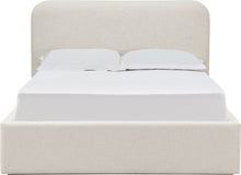 Off-White Upholstered Platform Bed in Whipped Honey Linen (2026)