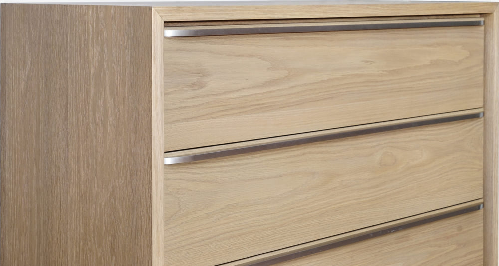 Onyx Coastal Modern Five Drawer Chest in Bisque - View 3