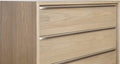 Onyx Coastal Modern Five Drawer Chest in Bisque