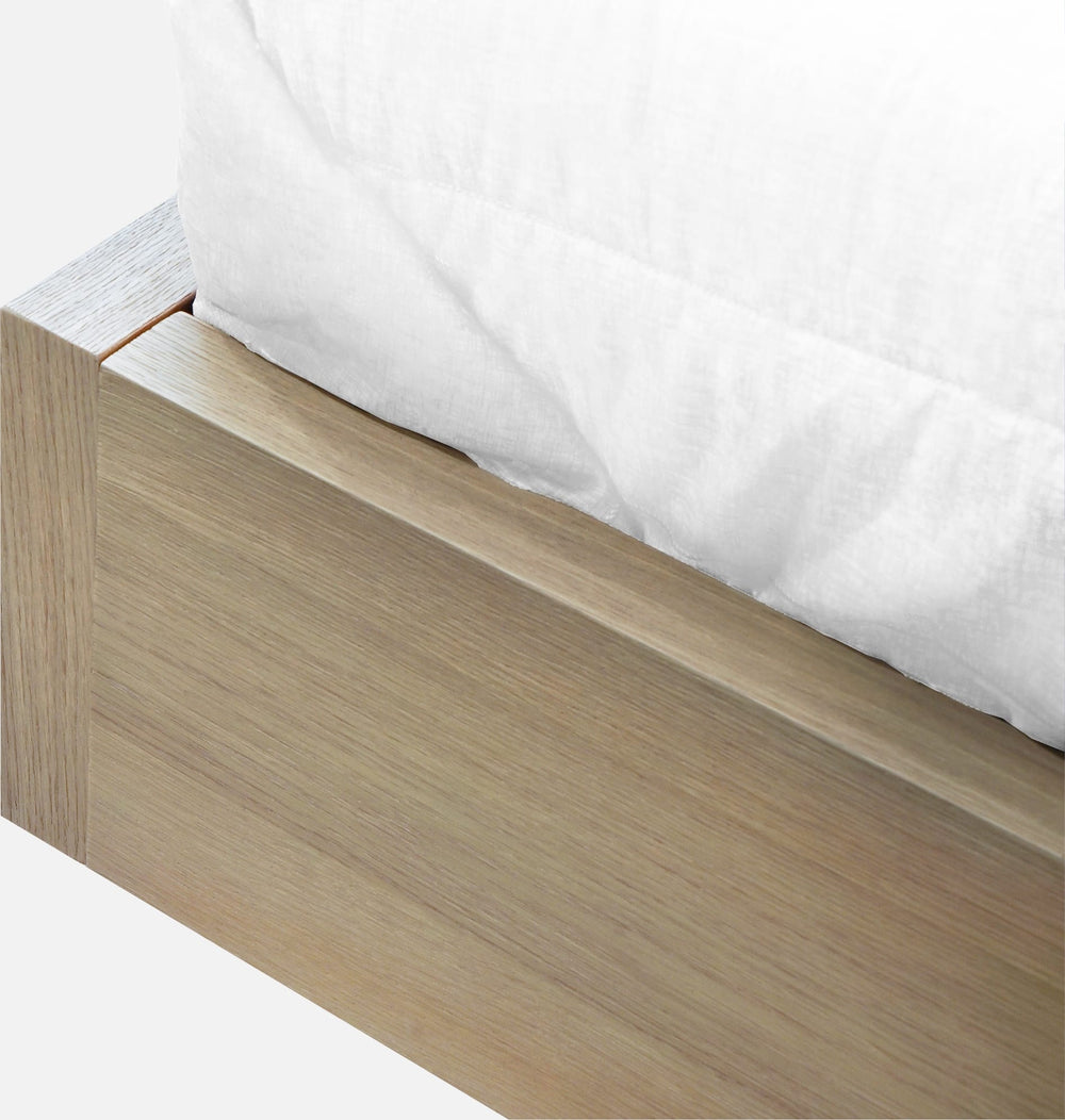 Onyx Coastal Modern Live Edge Wall Bed with Floating Nightstands in Bisque - View 7