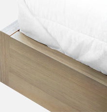 Onyx Coastal Modern Live Edge Wall Bed with Floating Nightstands in Bisque - View 7