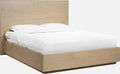 Onyx Coastal Modern Platform Bed in Bisque