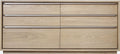 Onyx Coastal Modern Six Drawer Dresser in Bisque