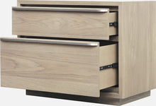 Onyx Coastal Modern Two Drawer USB-Charging Nightstand in Bisque - View 6