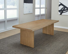 Onyx Modern Coastal Live Edge Dining Table in White Oak