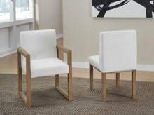 Onyx Modern Coastal Upholstered Dining Side Chair in White Pearl and Bisque - View 6