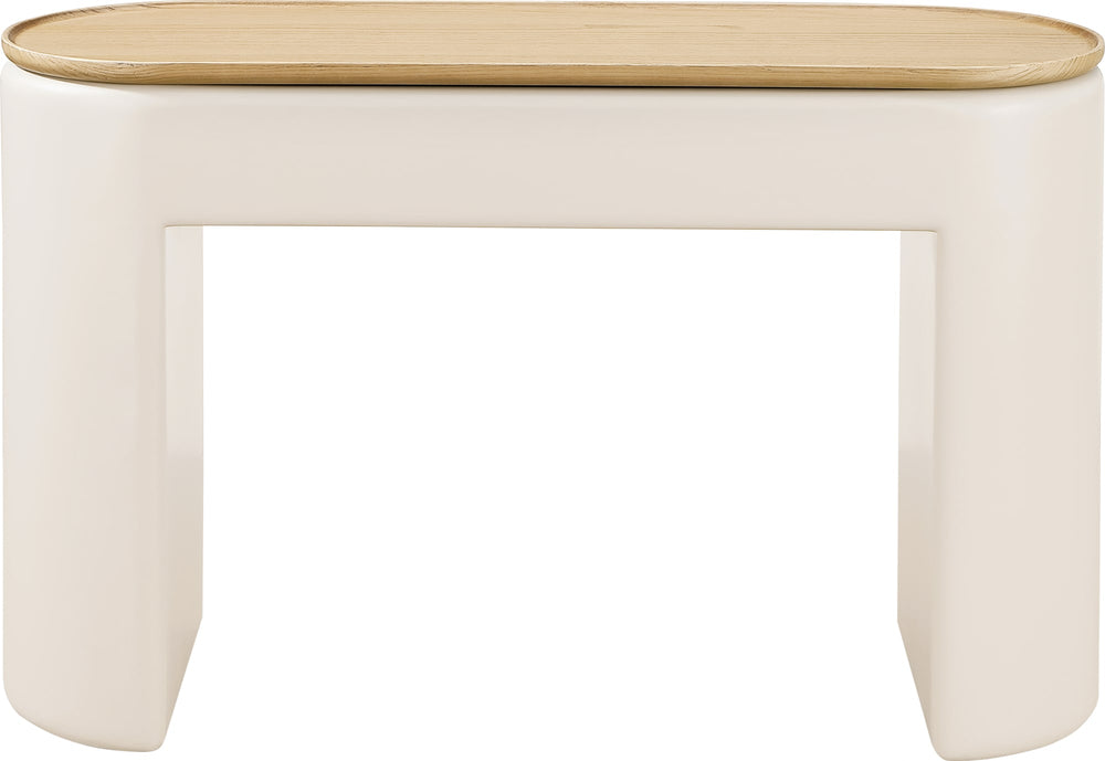 Oakwood Lift Top Console Table in Barley - View 2