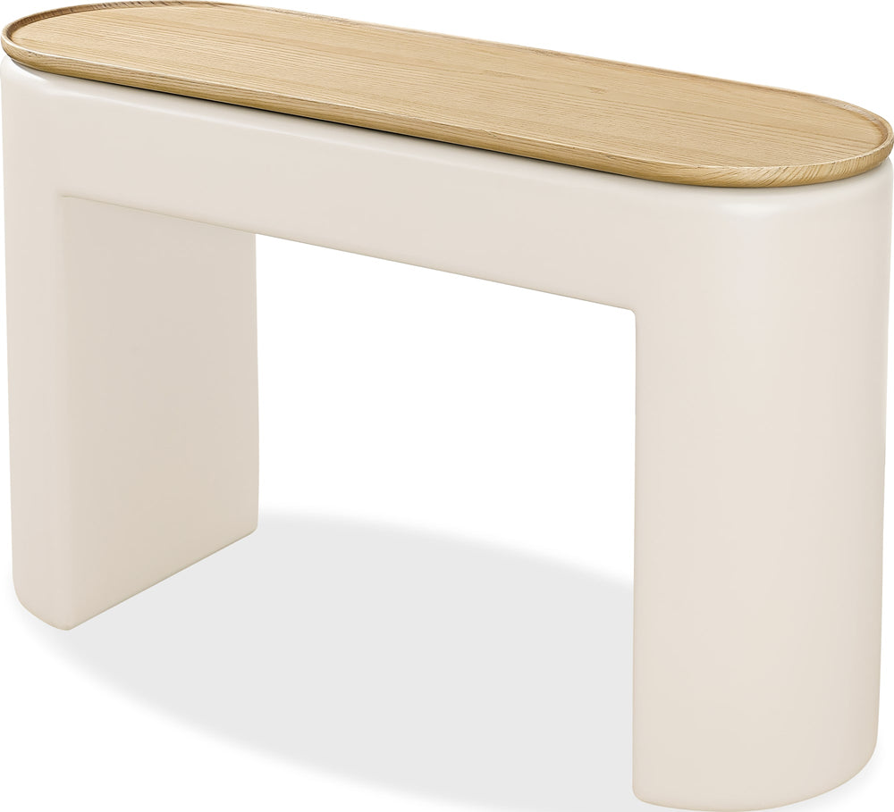 Oakwood Lift Top Console Table in Barley - View 3