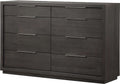 Ashi Eight Drawer Dresser in Basalt Grey
