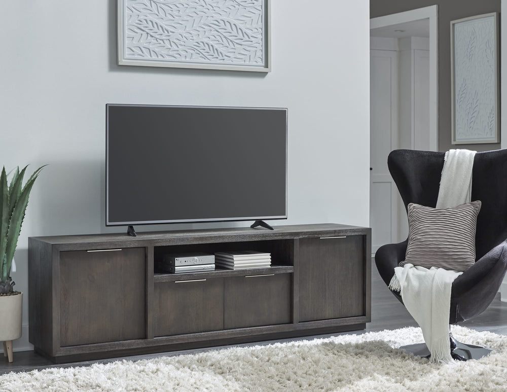 Ashley Entertainment Console 84W in Basalt Grey