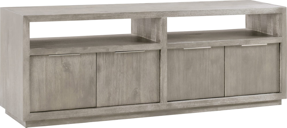Ashley Media Console 74 inch in Mineral - View 3